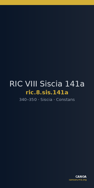 RIC VIII Siscia 141a — CANOA