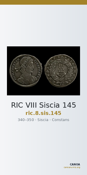 RIC VIII Siscia 145 — CANOA