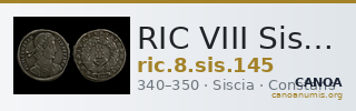 RIC VIII Siscia 145 — CANOA