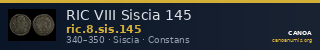 RIC VIII Siscia 145 — CANOA