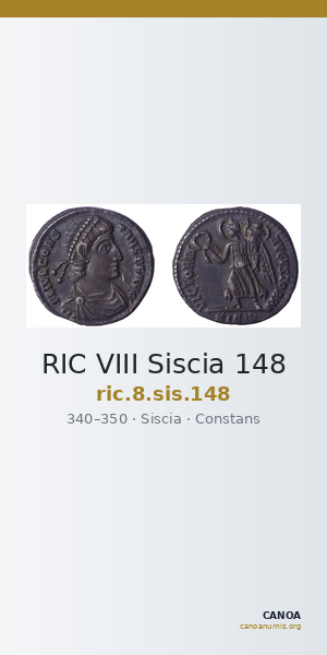 RIC VIII Siscia 148 — CANOA