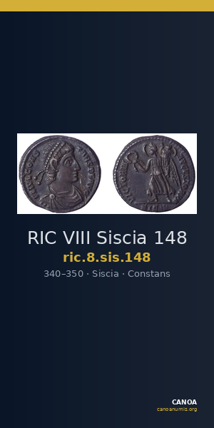 RIC VIII Siscia 148 — CANOA