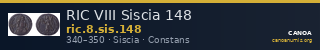 RIC VIII Siscia 148 — CANOA