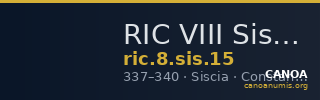 RIC VIII Siscia 15 — CANOA