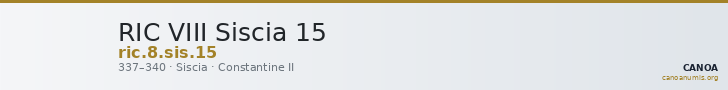 RIC VIII Siscia 15 — CANOA