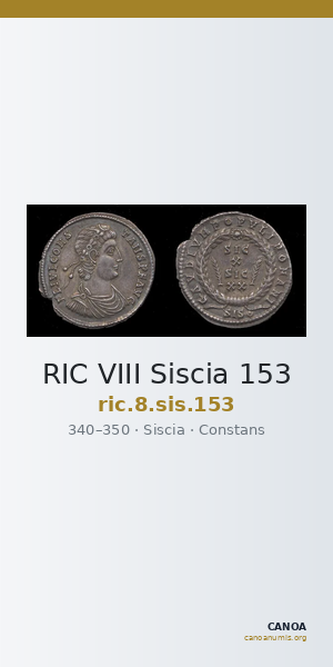 RIC VIII Siscia 153 — CANOA