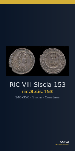 RIC VIII Siscia 153 — CANOA