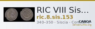 RIC VIII Siscia 153 — CANOA