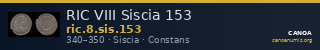 RIC VIII Siscia 153 — CANOA