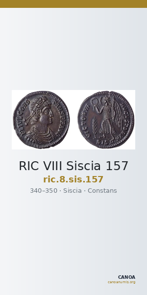 RIC VIII Siscia 157 — CANOA