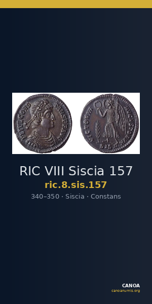RIC VIII Siscia 157 — CANOA