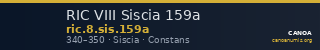 RIC VIII Siscia 159a — CANOA