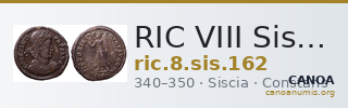 RIC VIII Siscia 162 — CANOA