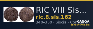 RIC VIII Siscia 162 — CANOA