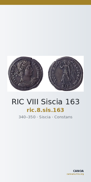 RIC VIII Siscia 163 — CANOA