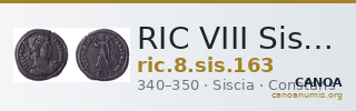 RIC VIII Siscia 163 — CANOA