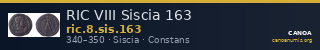 RIC VIII Siscia 163 — CANOA