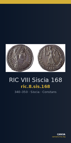 RIC VIII Siscia 168 — CANOA