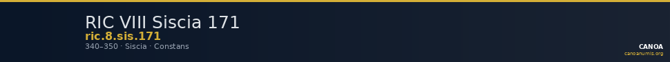 RIC VIII Siscia 171 — CANOA
