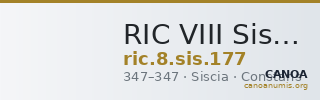 RIC VIII Siscia 177 — CANOA