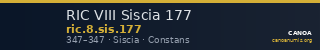RIC VIII Siscia 177 — CANOA