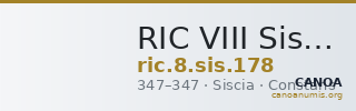 RIC VIII Siscia 178 — CANOA