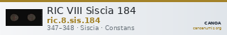 RIC VIII Siscia 184 — CANOA