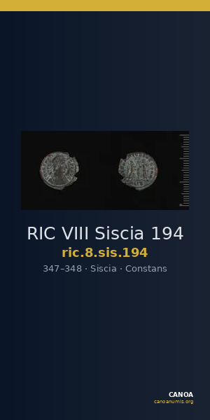 RIC VIII Siscia 194 — CANOA