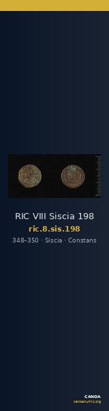 RIC VIII Siscia 198 — CANOA