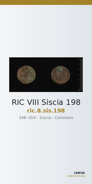 RIC VIII Siscia 198 — CANOA