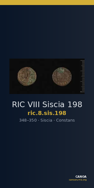RIC VIII Siscia 198 — CANOA