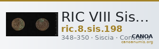 RIC VIII Siscia 198 — CANOA
