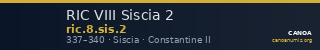 RIC VIII Siscia 2 — CANOA