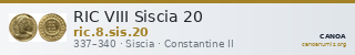 RIC VIII Siscia 20 — CANOA