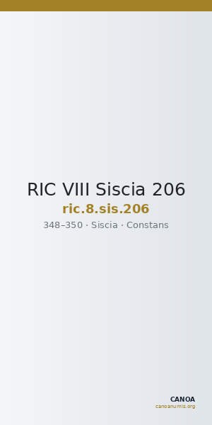 RIC VIII Siscia 206 — CANOA