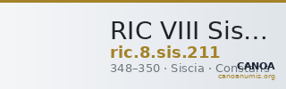 RIC VIII Siscia 211 — CANOA