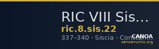 RIC VIII Siscia 22 — CANOA