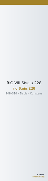 RIC VIII Siscia 228 — CANOA