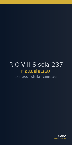 RIC VIII Siscia 237 — CANOA