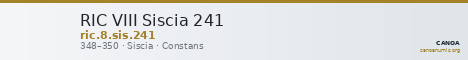 RIC VIII Siscia 241 — CANOA