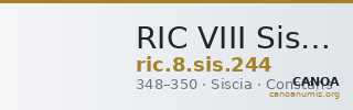 RIC VIII Siscia 244 — CANOA