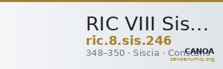 RIC VIII Siscia 246 — CANOA