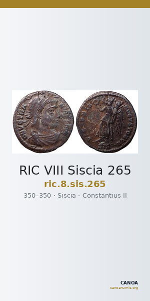 RIC VIII Siscia 265 — CANOA
