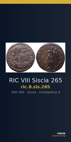 RIC VIII Siscia 265 — CANOA