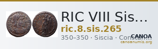 RIC VIII Siscia 265 — CANOA