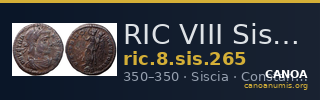 RIC VIII Siscia 265 — CANOA