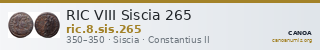 RIC VIII Siscia 265 — CANOA