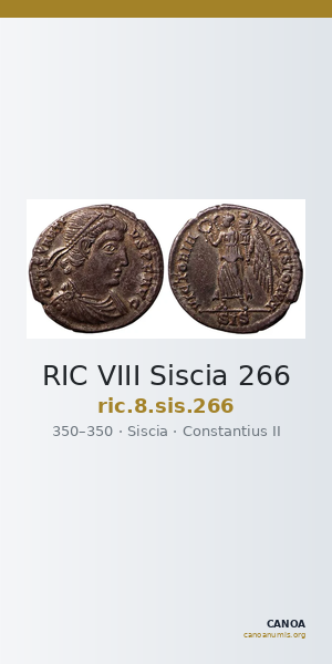 RIC VIII Siscia 266 — CANOA