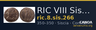 RIC VIII Siscia 266 — CANOA