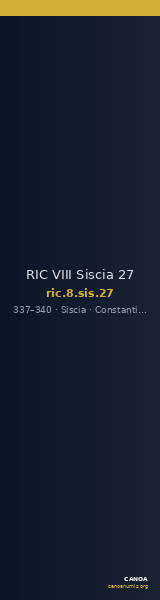 RIC VIII Siscia 27 — CANOA